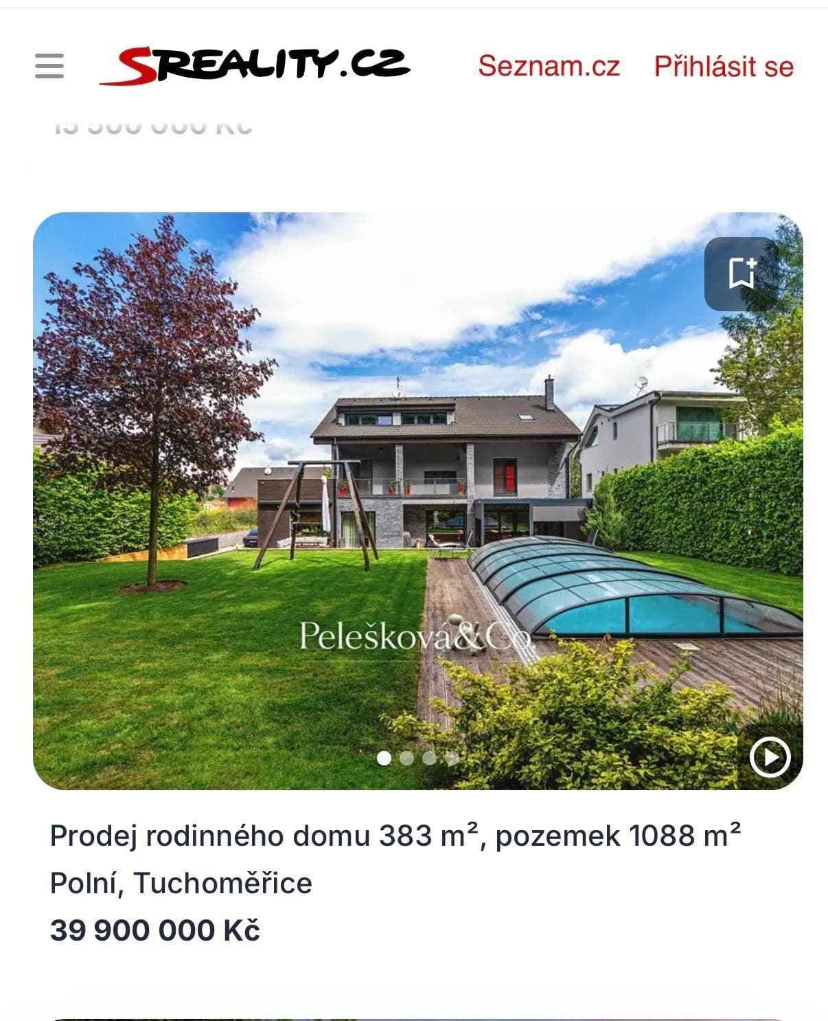 Dara Rolins znížila cenu vily. 