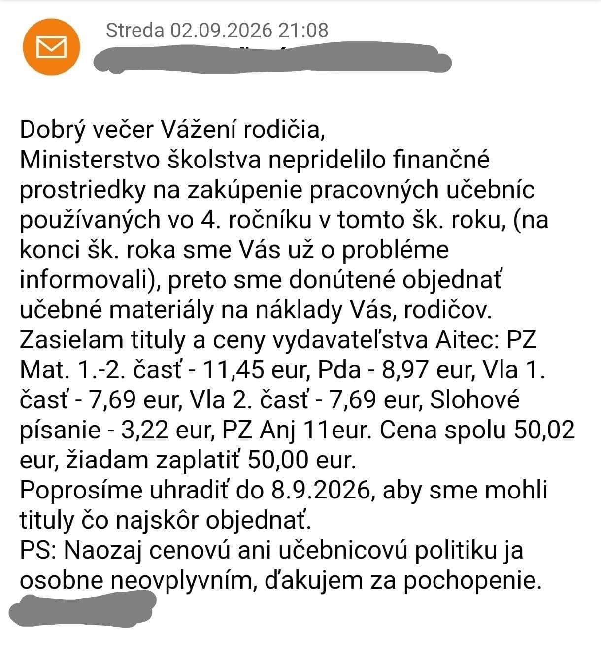 Rodičov zaskočili správy zo