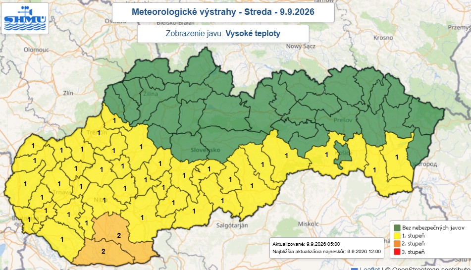 Vysoké teploty znova útočia: