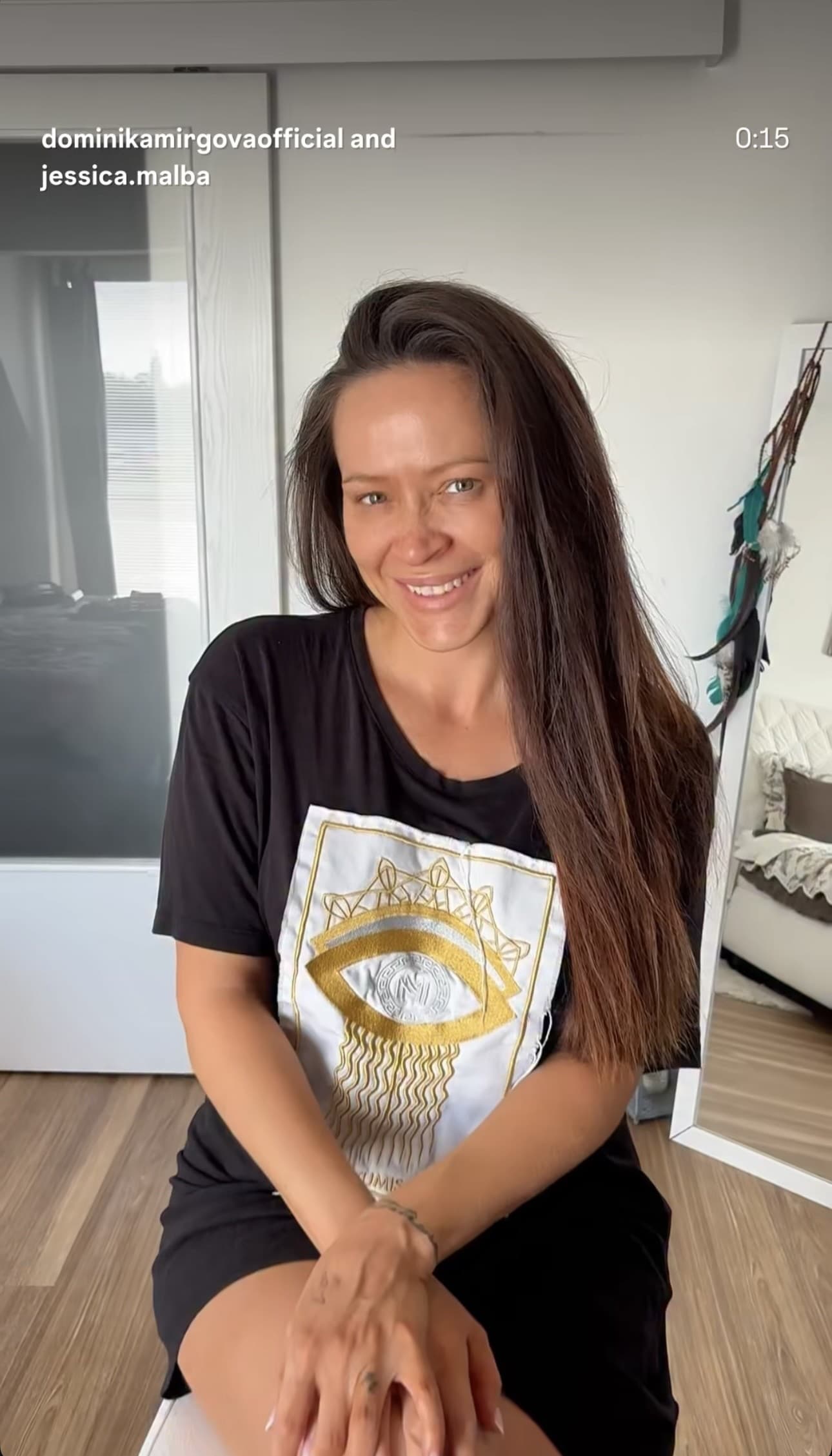 Dominika Mirgová bez mejkapu
