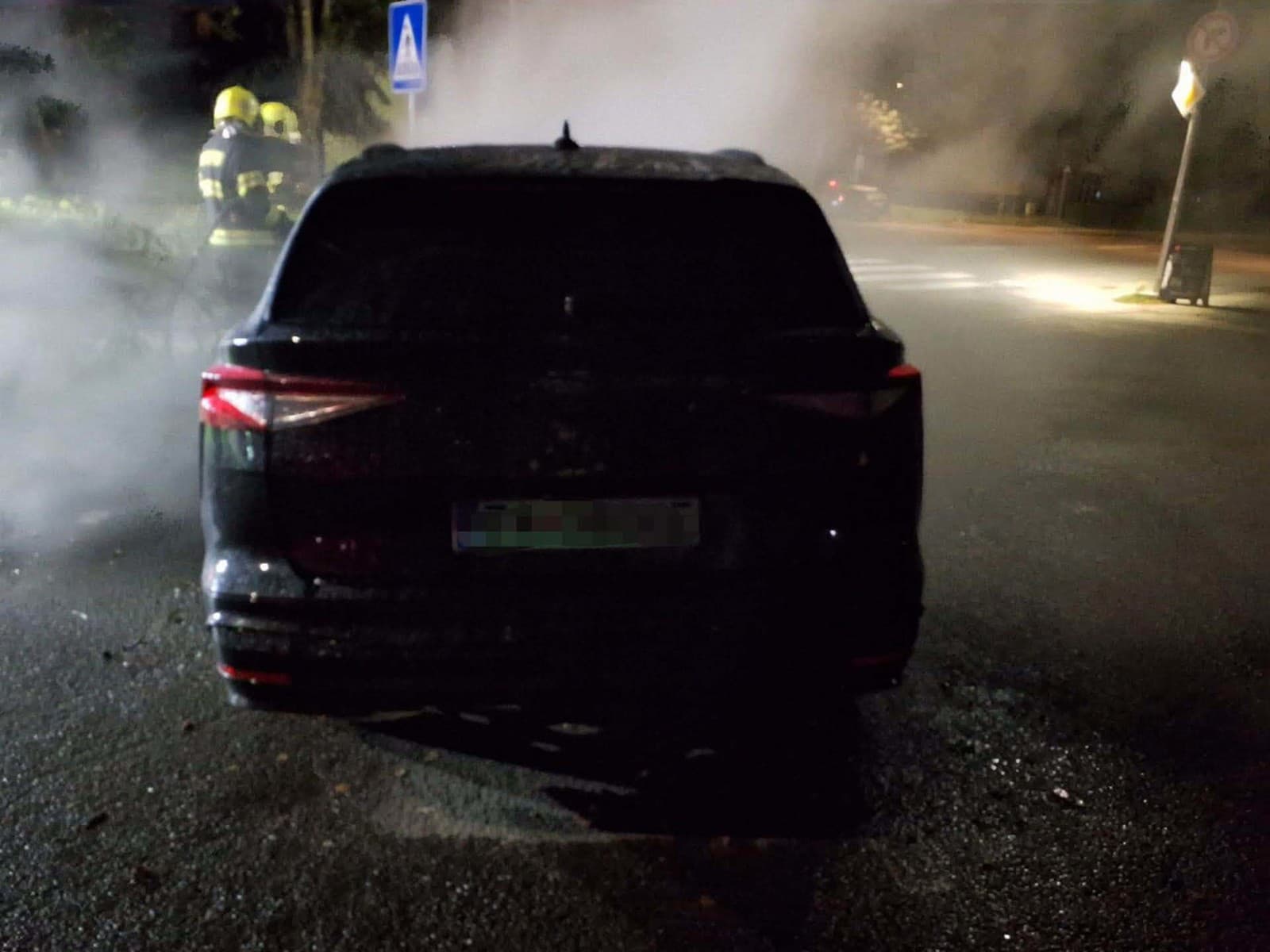 Požiar auta v Kysuckom Novom Meste