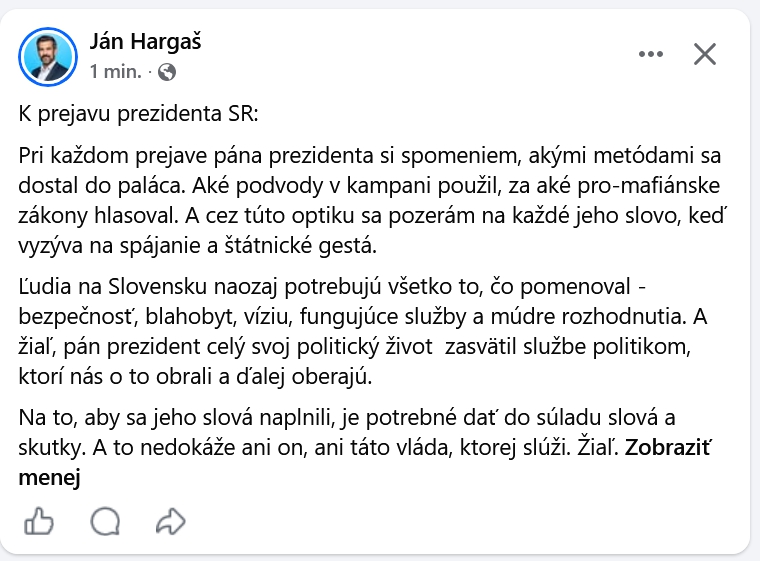 Opozičníci rázne oplatili Pellegrinimu