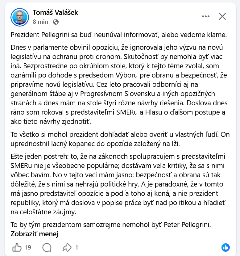 Opozičníci rázne oplatili Pellegrinimu