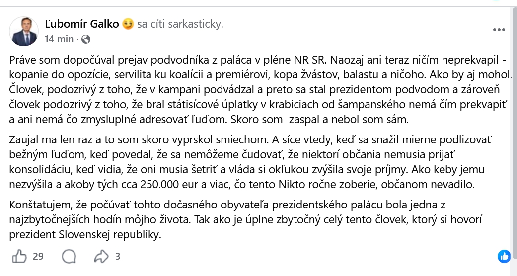 Opozičníci rázne oplatili Pellegrinimu