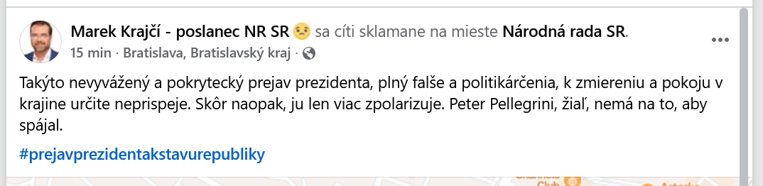 Opozičníci rázne oplatili Pellegrinimu