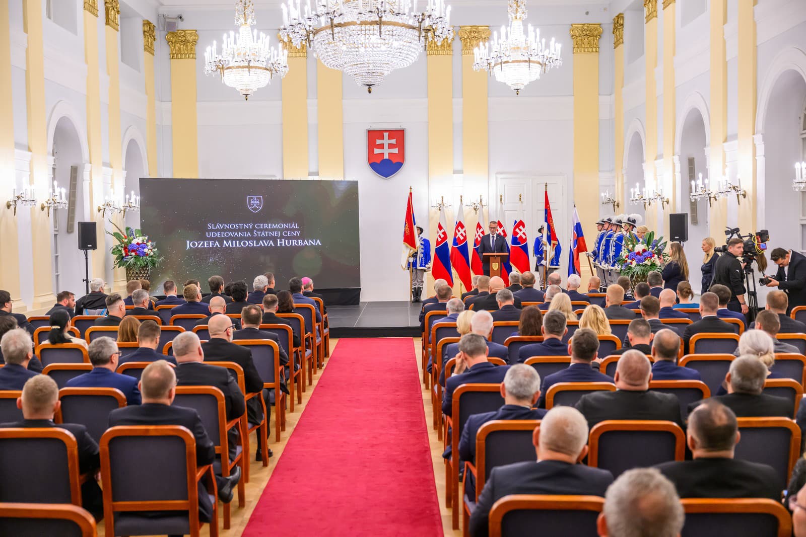 Na udeľovaní štátnych cien J. M. Hurbana