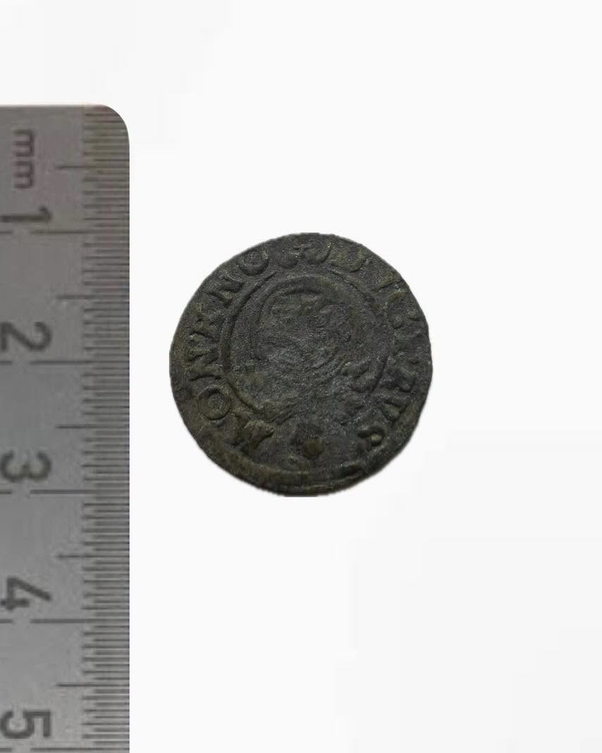 Strieborný półtorak zo 17. storočia.