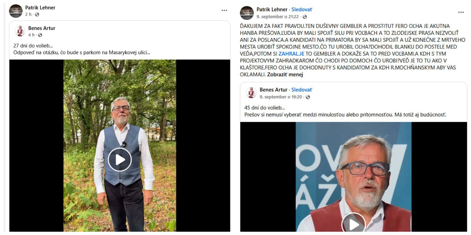 Kandidáta na prešovského primátora