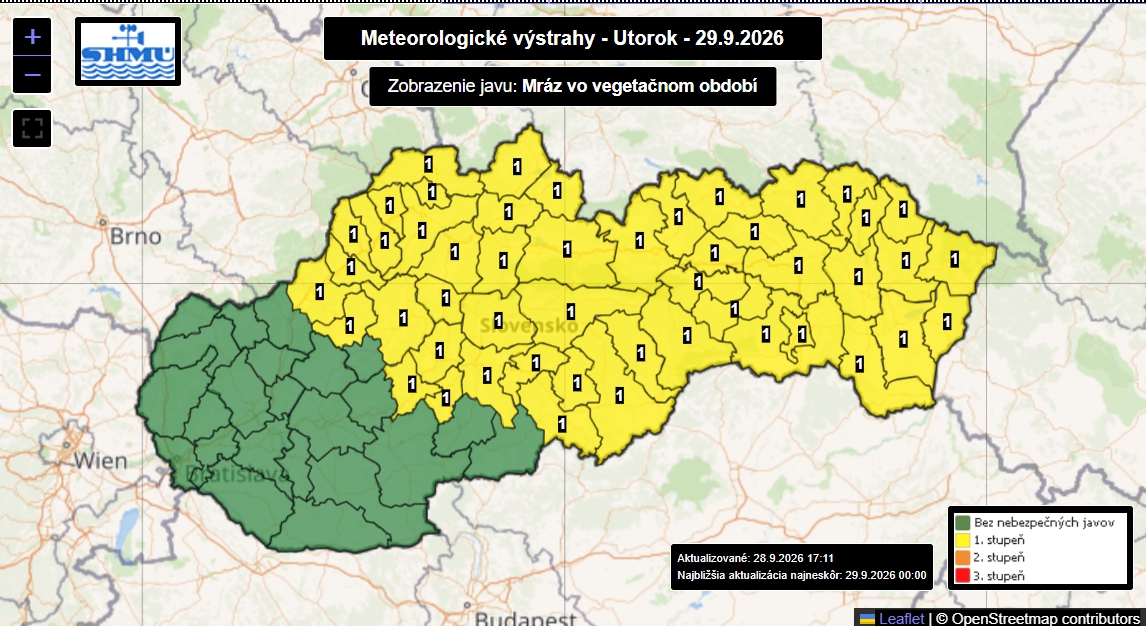 Prichádzajú mrazy aj extrémne