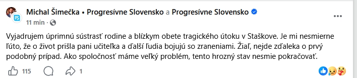 PRVÉ reakcie na čierny