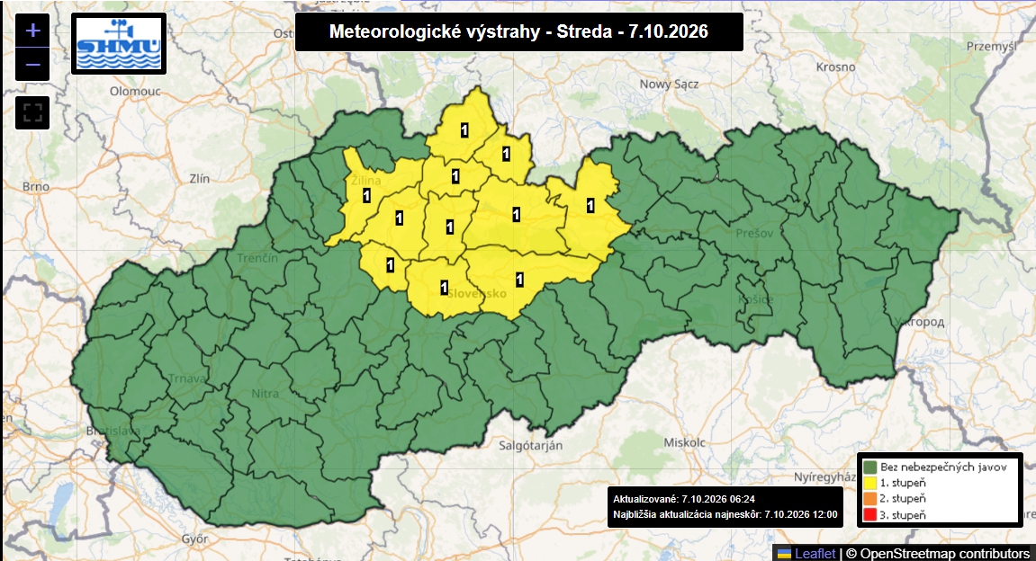 Slovensko potrápi silný vietor: