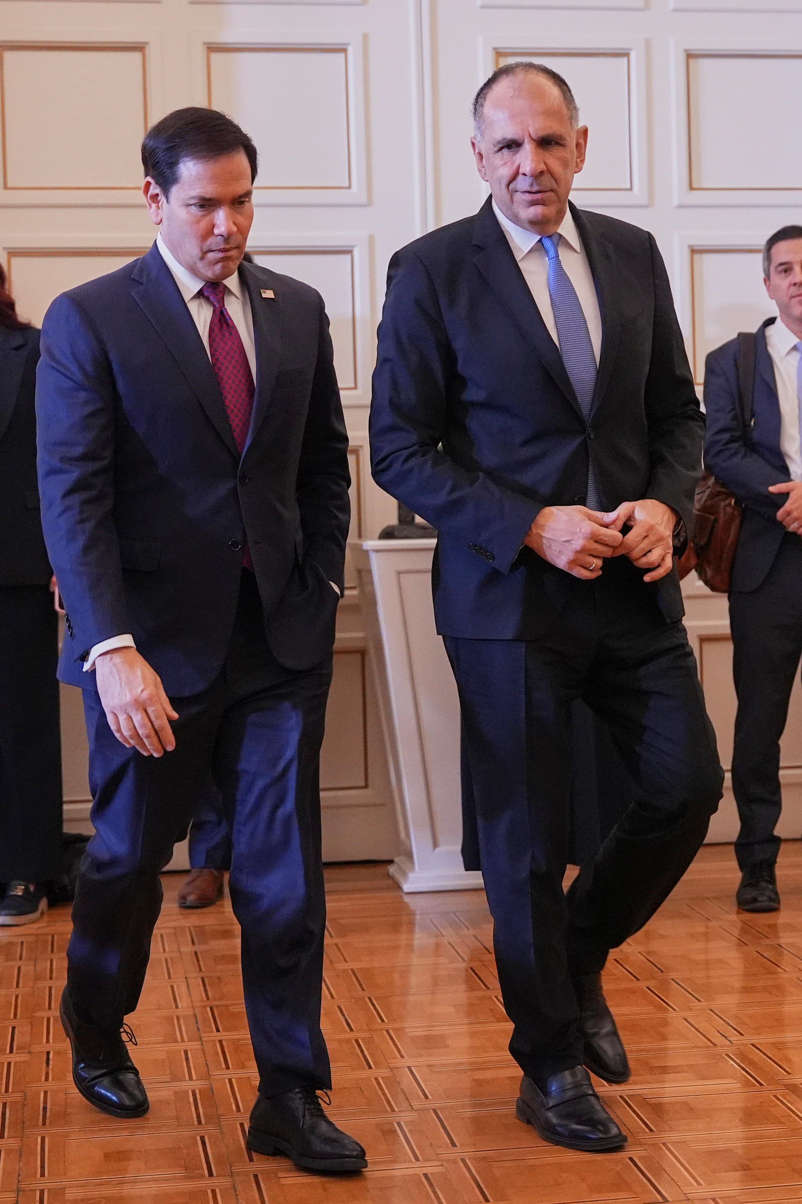 Šéf americkej diplomacie Marco Rubio pokračuje v návšteve Grécka