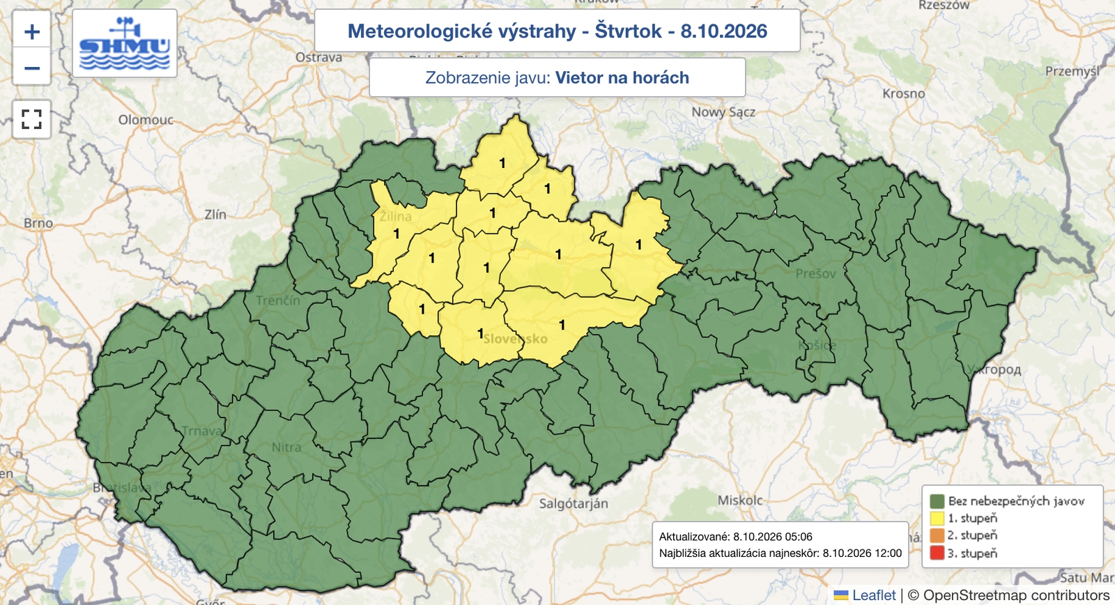 Meteorológovia varujú pred vetrom: