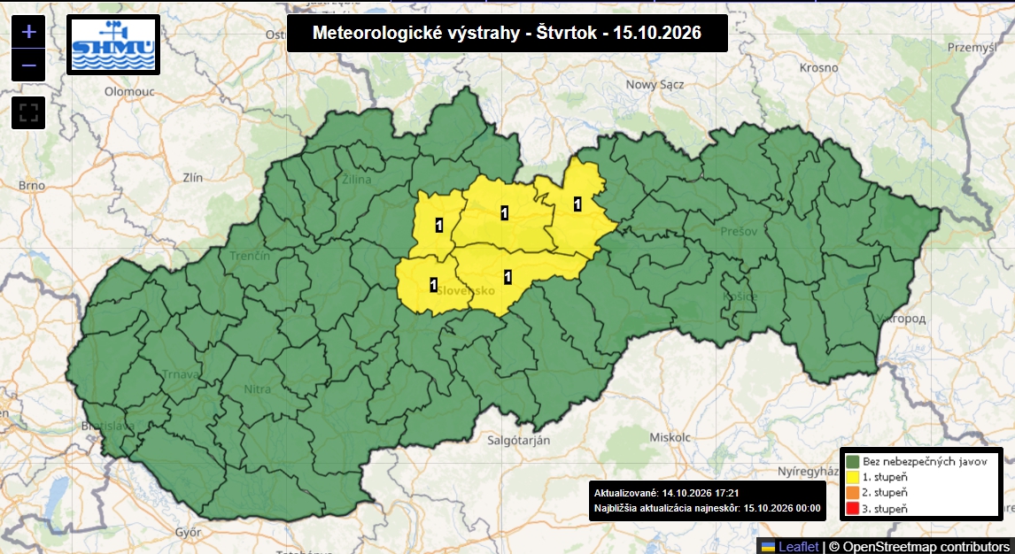 Na Slovensko prichádza víchrica: