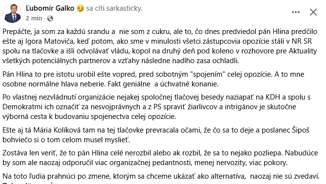 Veľké opozičné FIASKO: Za