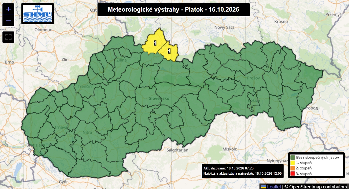 Hmla komplikuje ráno na