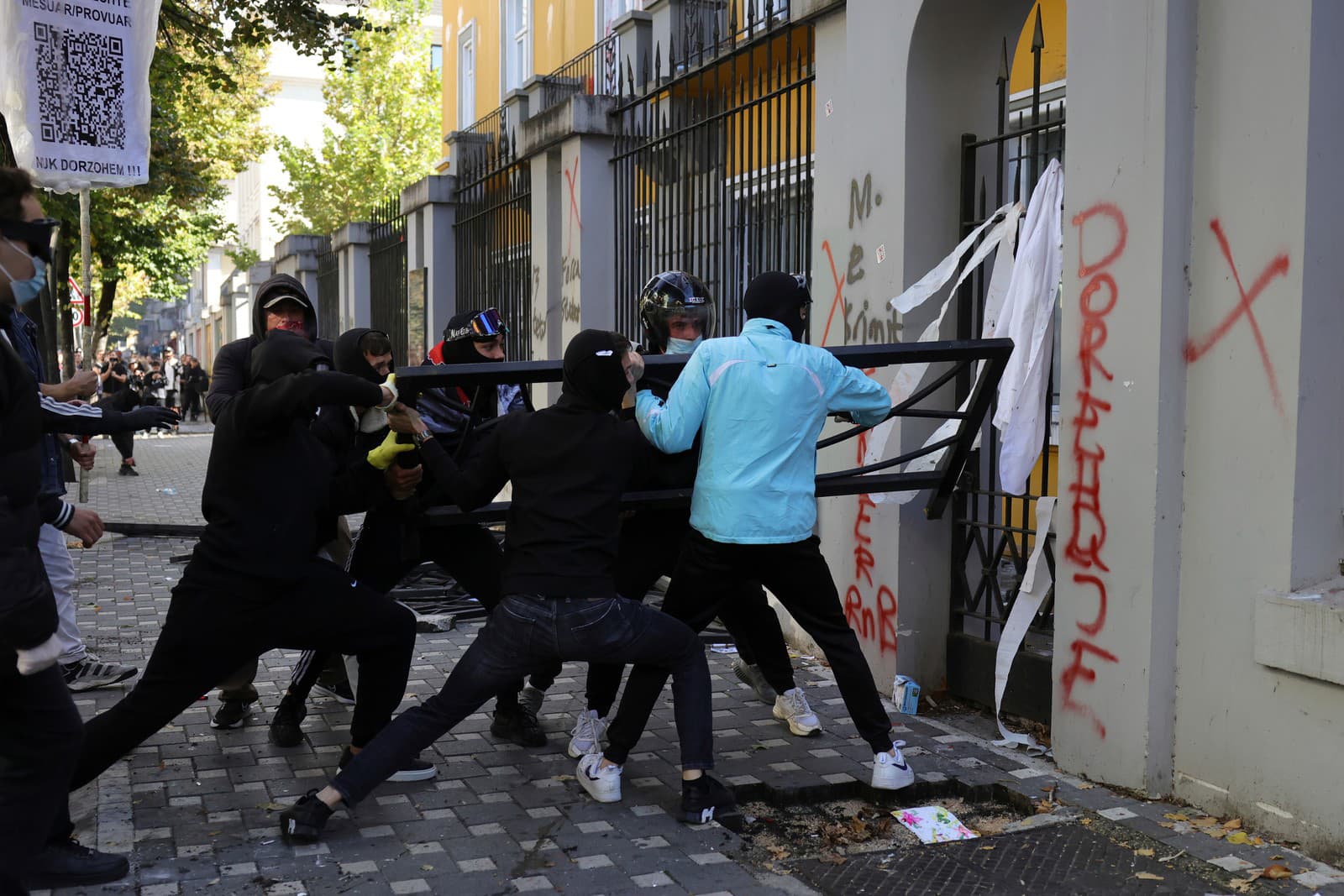 Protesty v Albánsku sa