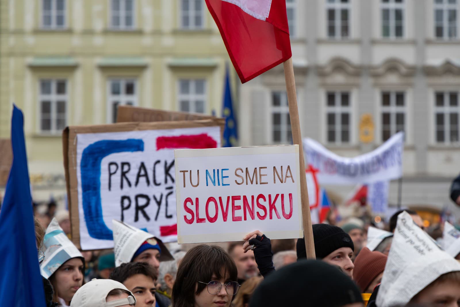 Protest za slobodu verejnoprávnych médií v Česku