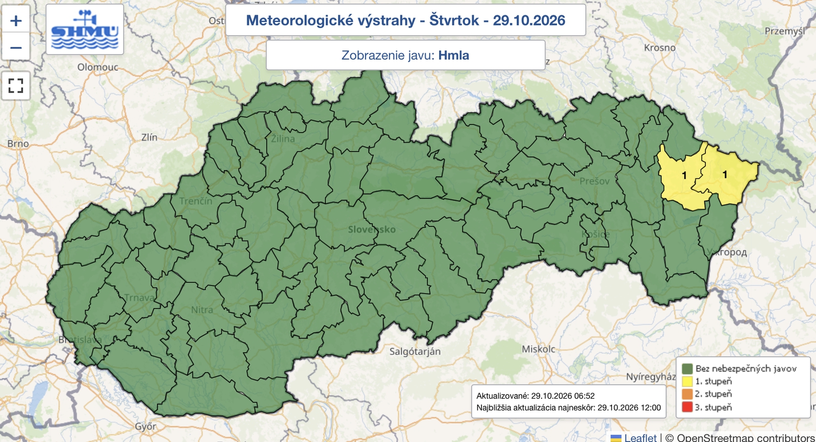 POZOR pred hmlou na