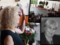 Soňa Valentová sa prišla do bratislavského Krematória poslednýkrát rozlúčiť s Magdou Pavelekovou. 