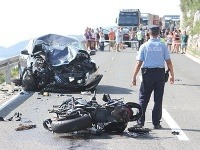 Nehoda motocyklistu v Chorvátsku