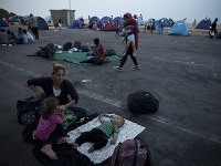 Migranti na ostrove Lesbos.