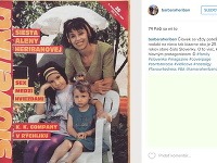 Alena Heribanová so svojimi dcérami na titulke časopisu spred 25 rokov. 