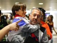 Usáma Abdal Mohsin so svojím synom Zajdom