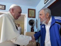 Pápež František s Fidelom Castrom