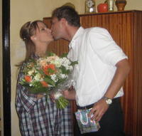 V deň svadby mala Ivana narodeniy. Andrej ešte stihol gratulovať.