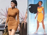 Kylie Jenner pripomínala svojím zjavom rozprávkovú Pocahontas. 