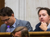 Brixi (vpravo) spolu s kolegom Martvoňom z parlamentu po voľbách vypadli Brixi (vpravo) spolu s kolegom Martvoňom z parlamentu po voľbách vypadli