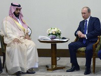 Vladimir Putin a Muhammad bin Salman Saudi
