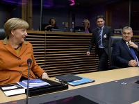 Angela Merkelová a Viktor Orbán Angela Merkelová a Viktor Orbán