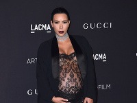 Kim Kardashian pred pôrodom. 