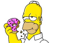 Azda najznámejším milovníkom donutov je Homer Simpson. 