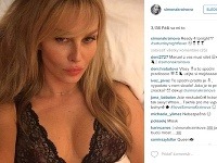 Simona Krainová sa fotkou v bielizni pochválila na instagrame. 