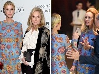 Nicky Hilton najskôr zatienila šmrncovná mama Kathy. Potom stretla Dee Ocleppo,ktorá mala rovnaky outfit ako ona. 