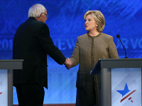 Bernie Sanders a Hillary Clinton