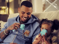 Chris Brown so svojou dcérkou