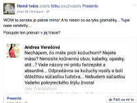 Príspevok Andrey Verešovej na Facebooku nerozohnil len jej fanúšikov, ale aj ochranárov zvierat. 