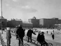Prvý sneh v Bratislave, 1960.