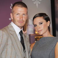 David Beckham a manželka Victoria.