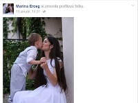 Marína Georgievová sa na Facebooku pochválila fotkou v bielych šatách a zmeneným menom. 