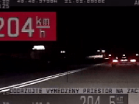 Vodičovi namerali rýchlosť 204 km/h Vodičovi namerali rýchlosť 204 km/h