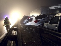 hromadná nehoda v Slovinsku