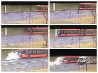 Havária autobusu mestskej hromadnej dopravy