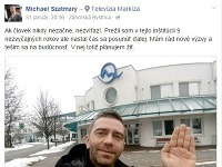 Michael Szatmáry oznámil priateľom svoj odchod z Markízy na sociálnej sieti Facebook.