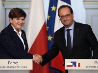 Poľská premiérka Beata Szydlová rokovala s Hollandom