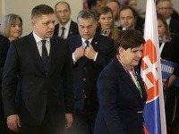 Na mimoriadnom summite V4 sa stretli Viktor Orbán, Robert Fico, Beata Szydlová a Bohuslav Sobotka